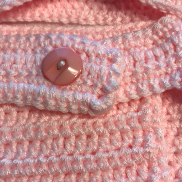 Blue Diaper Cover and Beanie - Picture 2 of 4